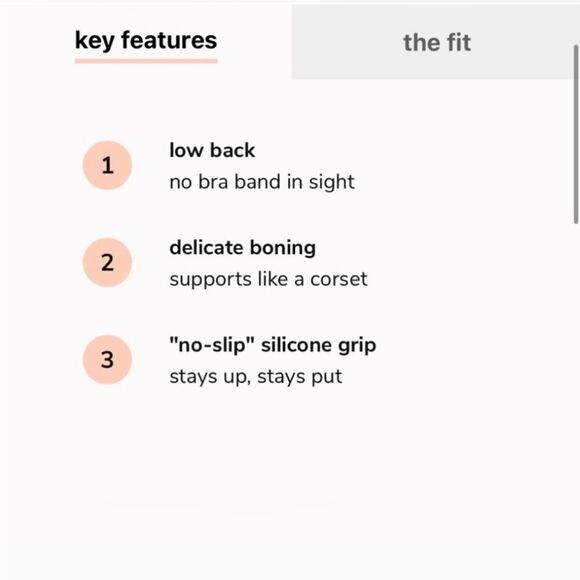 Lively Bra Size 34DD The Low Back Strapless Cream Beige Long Line Boned Bustier - Picture 8 of 16